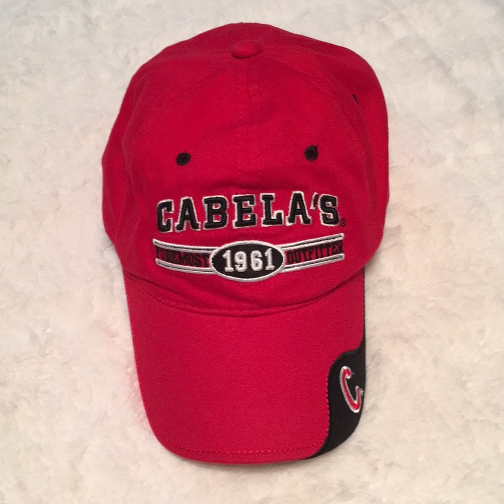 Cabela’s Red & Black Outfitter Hat
